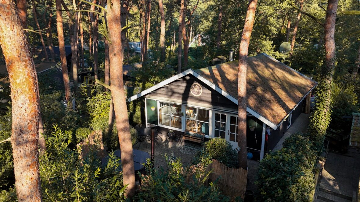 boshuisje met hottub